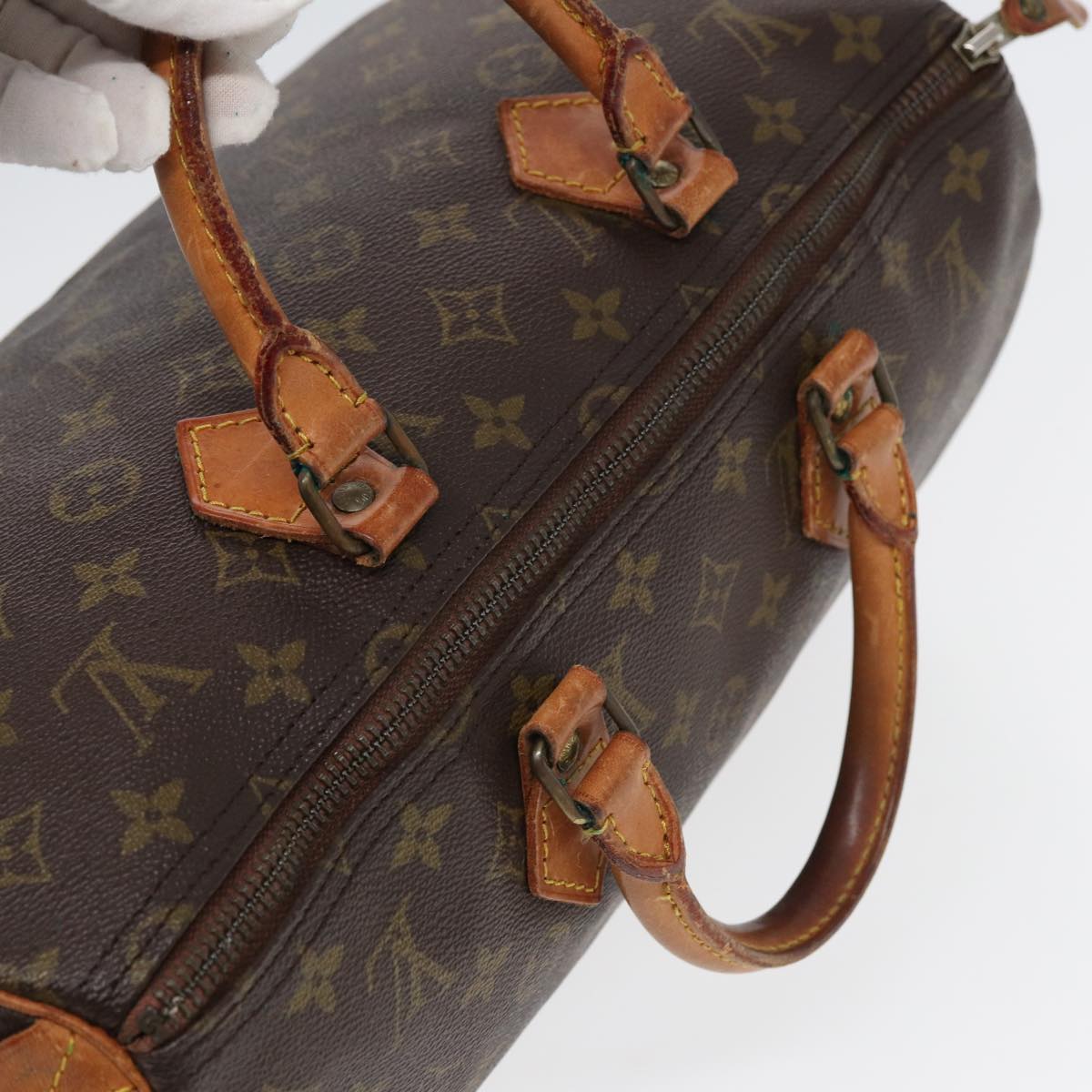 LOUIS VUITTON Monogram Speedy 35 Hand Bag M41524 LV 78734