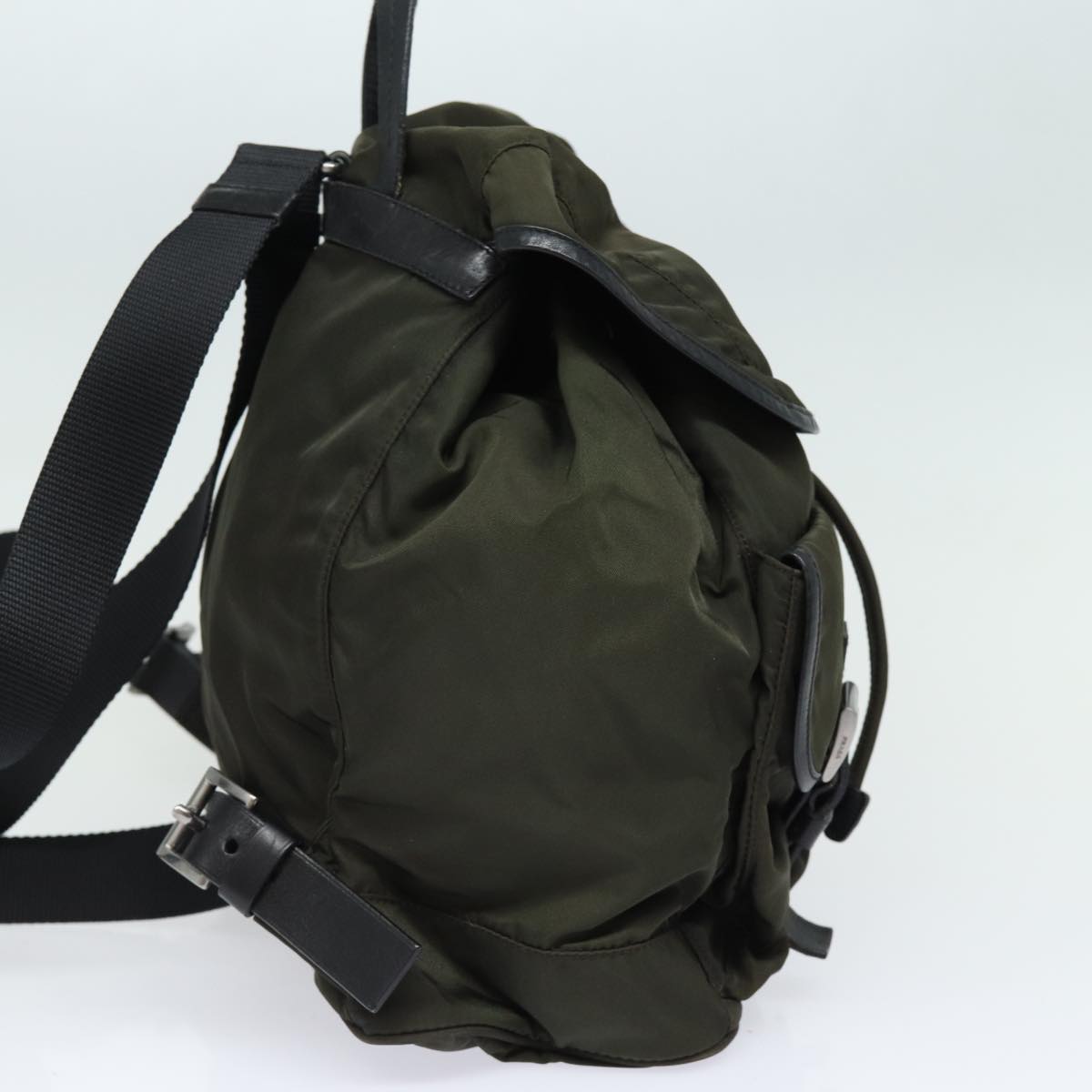 Luxury PradaBackpack Nylon Khaki 78806