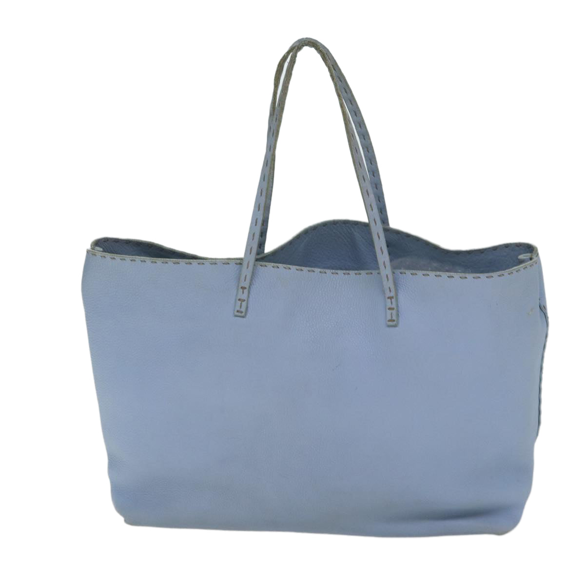 Luxury Fendi Celeria Tote Bag Leather Blue78824
