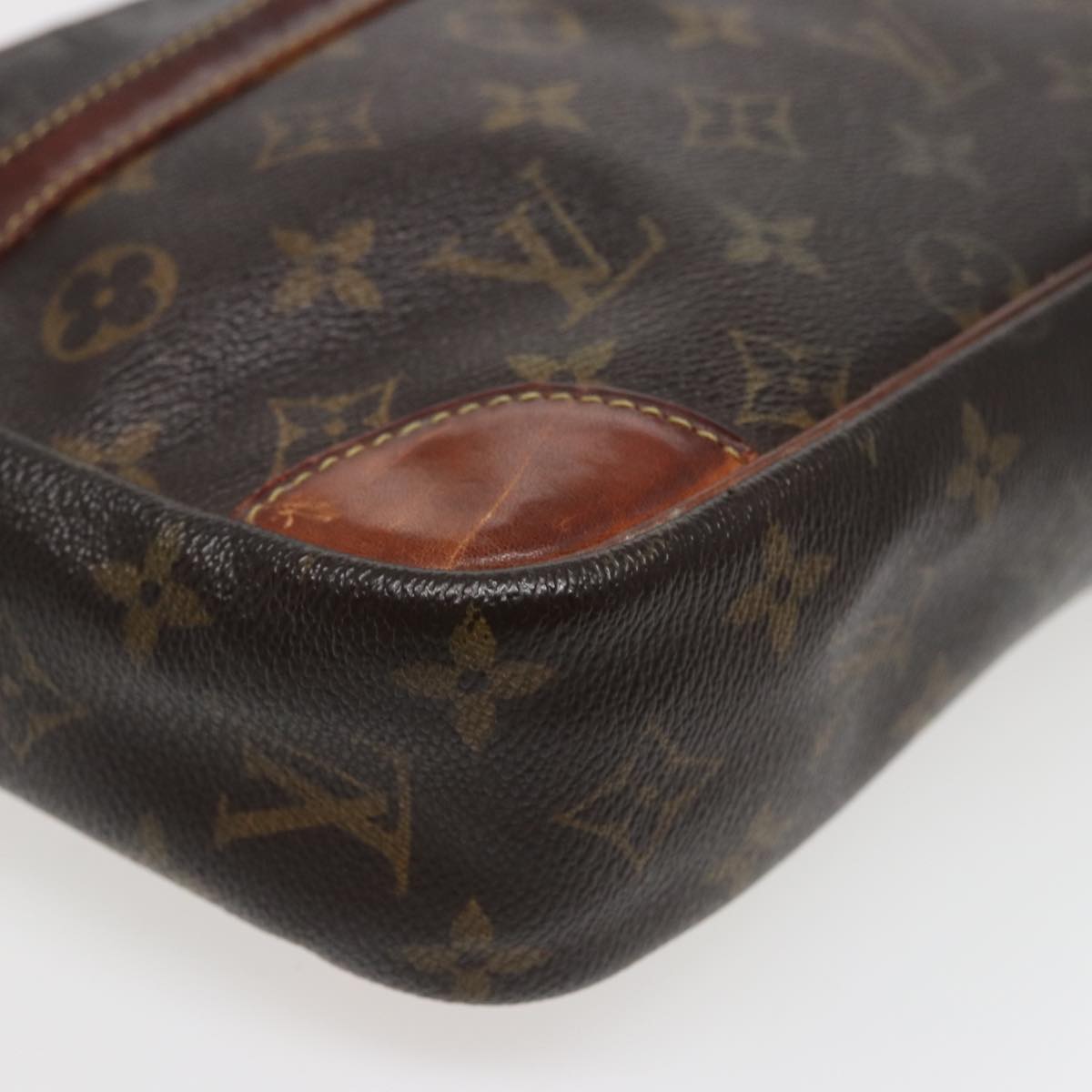 LOUIS VUITTON Monogram Compiegne 28 Clutch Bag M51845 LV 78837