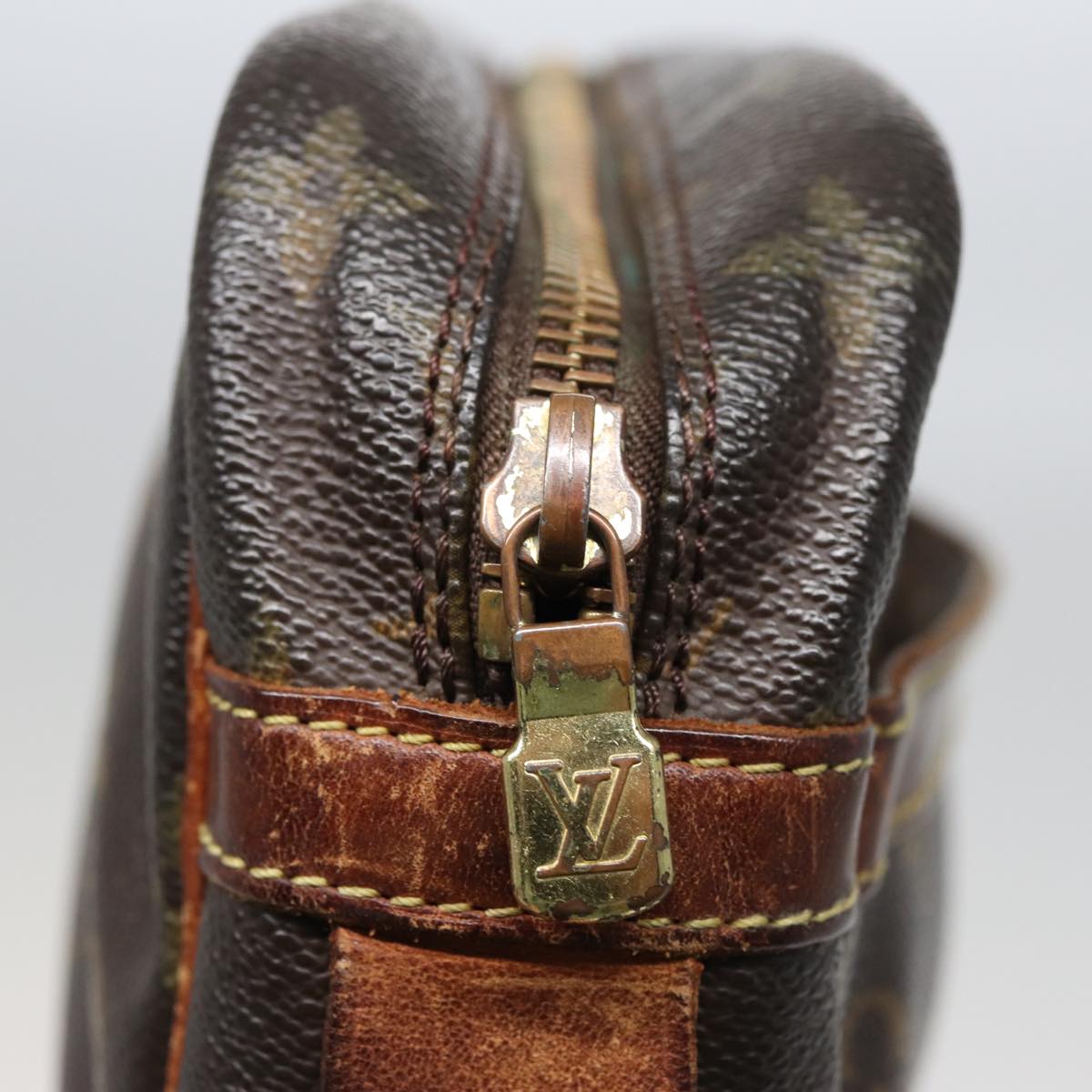 LOUIS VUITTON Monogram Compiegne 28 Clutch Bag M51845 LV 78837