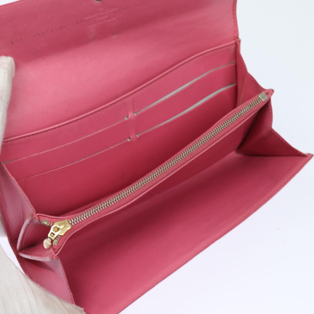 LOUIS VUITTON Vernis Portefeiulle Sarah Wallet Fran Boise M9140F LV 78867