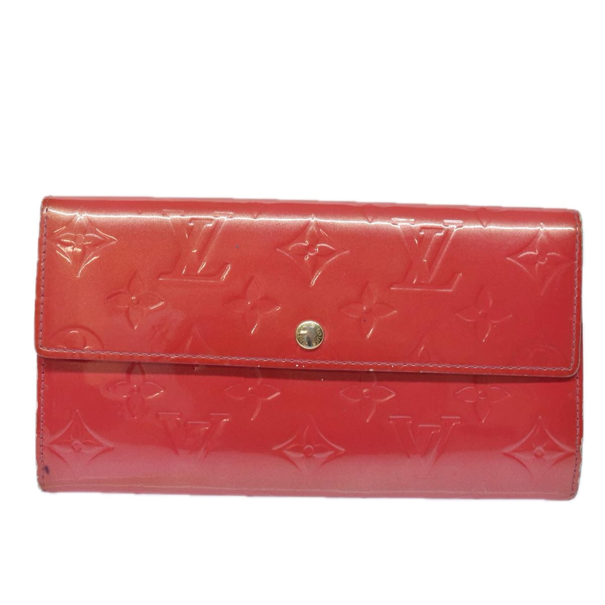 LOUIS VUITTON Vernis Portefeiulle Sarah Wallet Fran Boise M9140F LV 78867