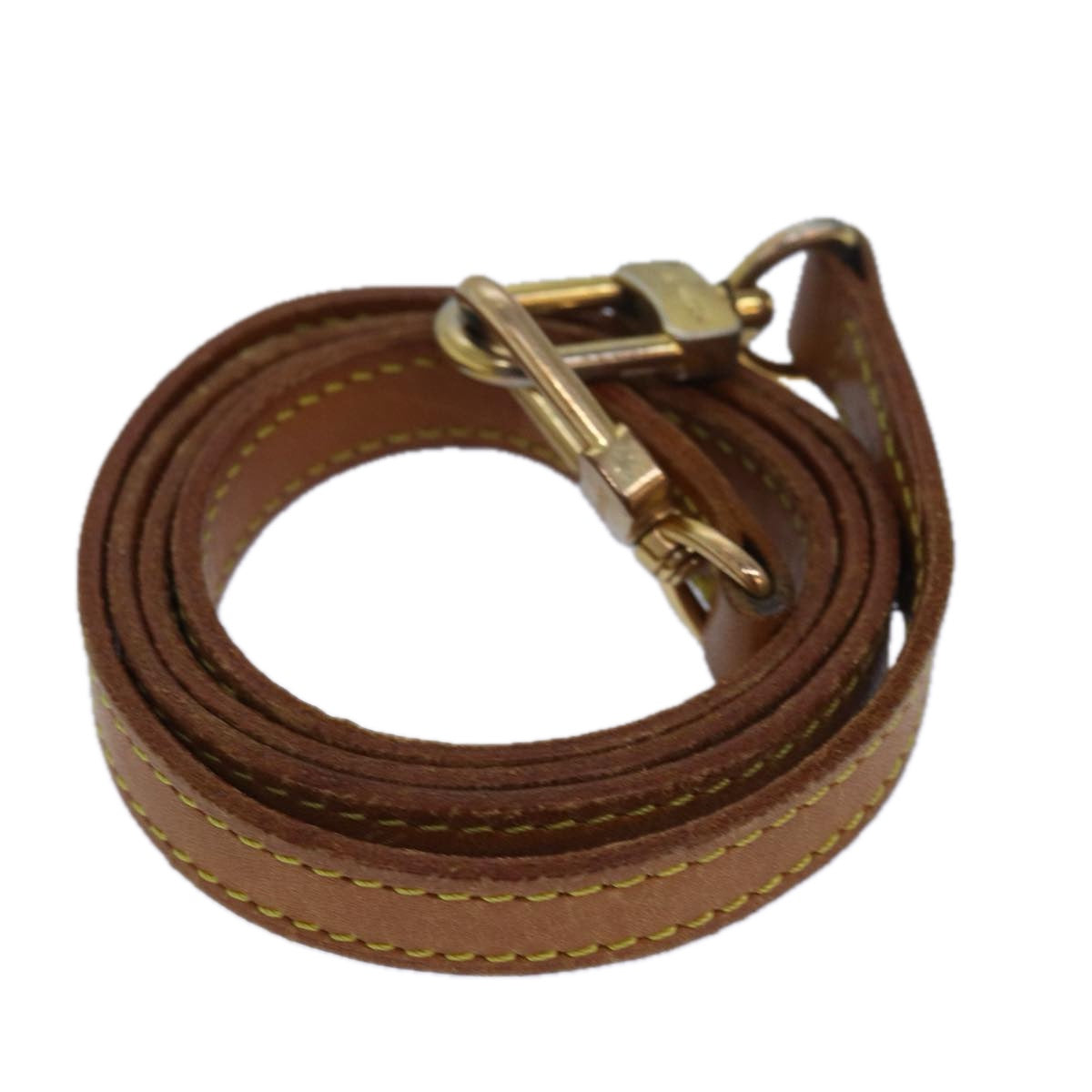 LOUIS VUITTON Shoulder Strap Leather 37.4"" Beige LV 78872