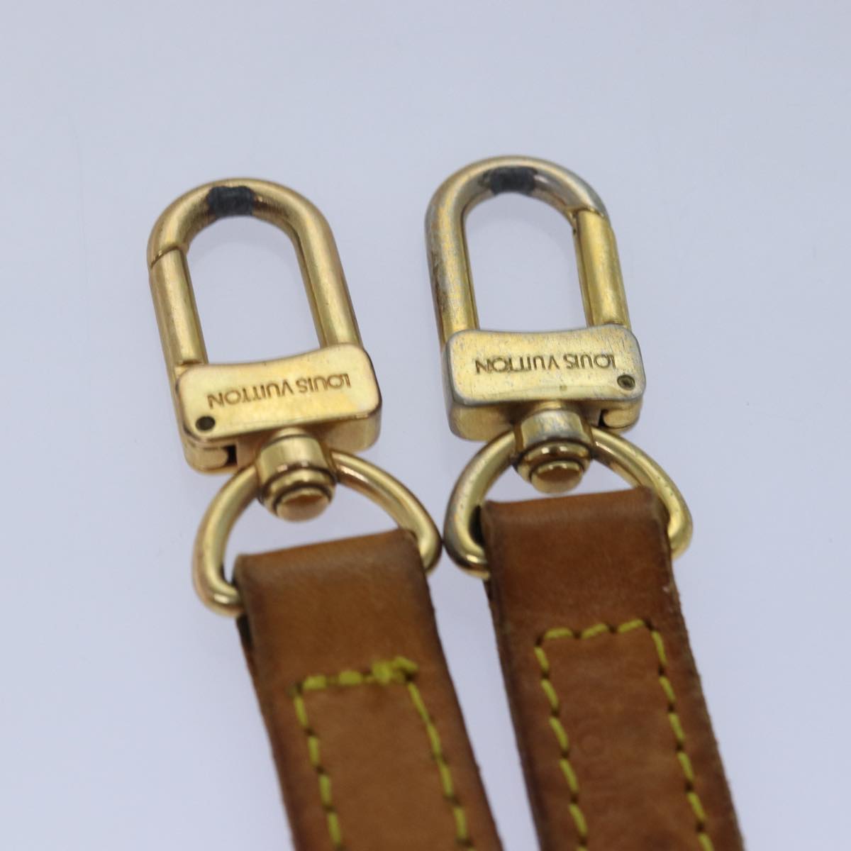 LOUIS VUITTON Shoulder Strap Leather 37.4"" Beige LV 78872