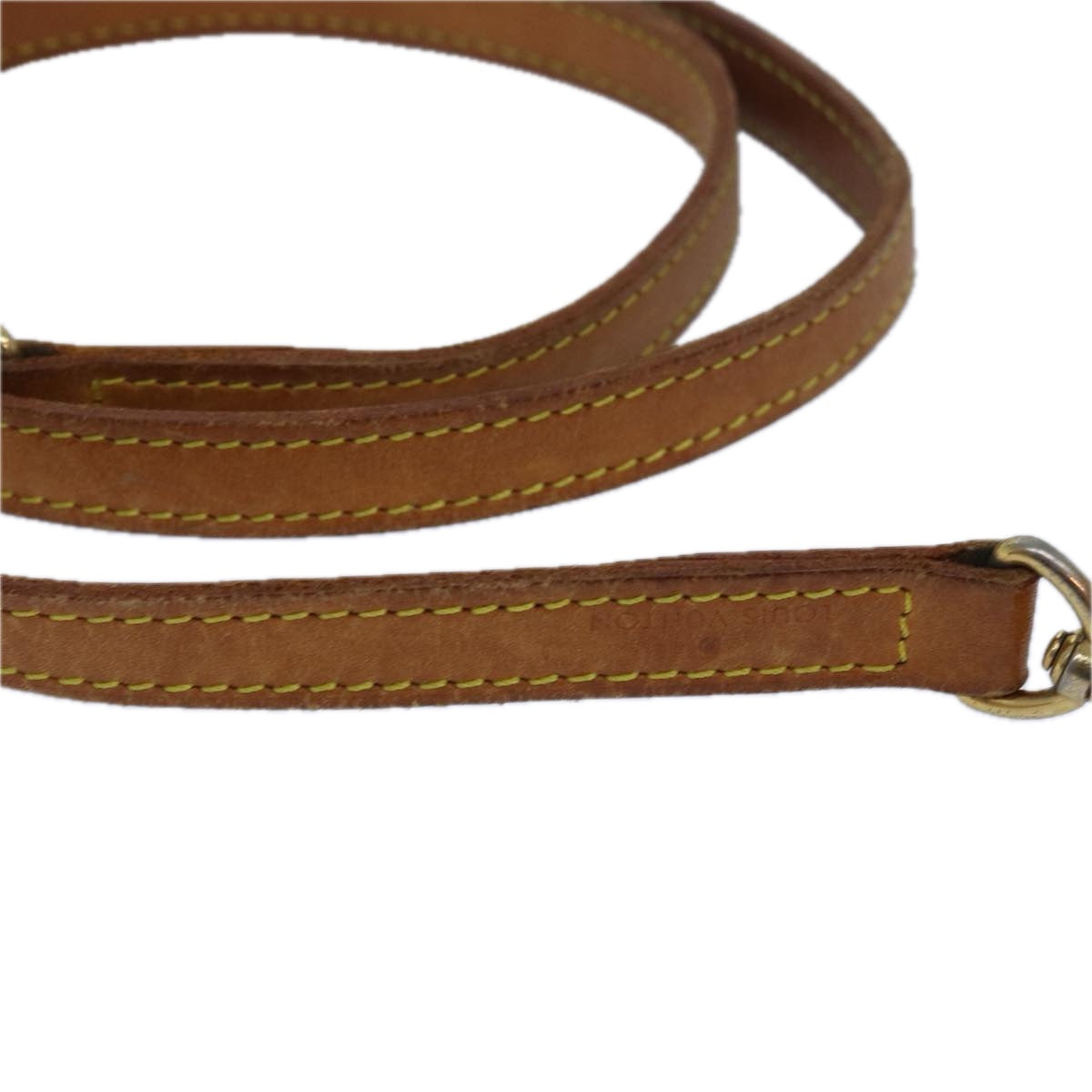 LOUIS VUITTON Shoulder Strap Leather 37.4"" Beige LV 78872