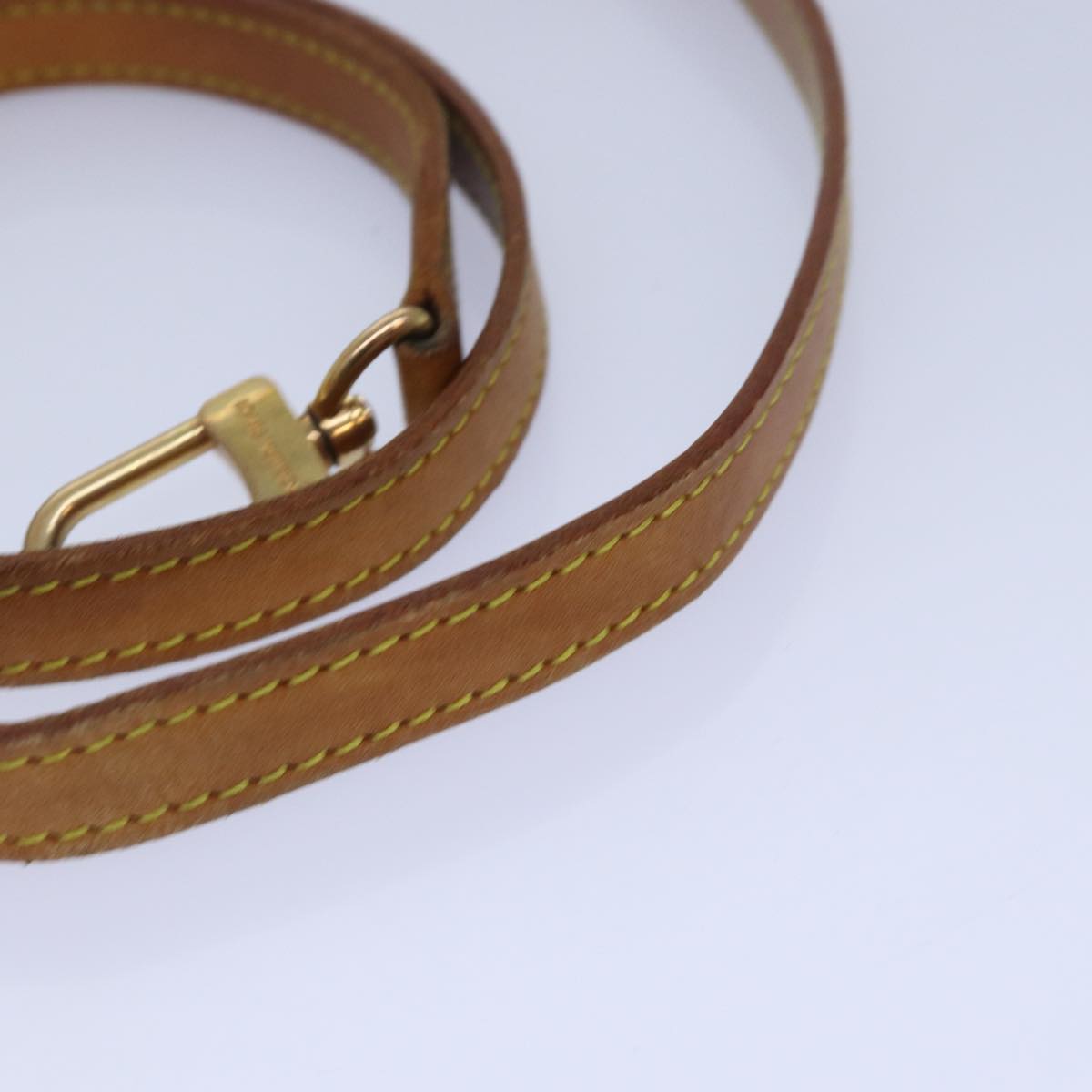 LOUIS VUITTON Shoulder Strap Leather 37.4"" Beige LV 78872