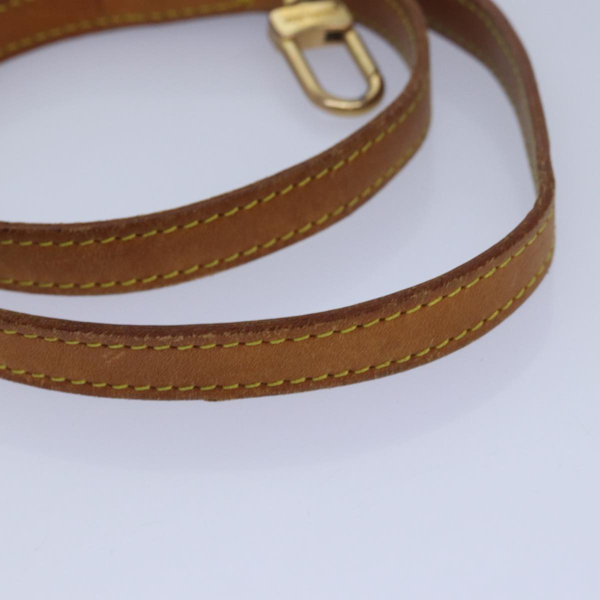 LOUIS VUITTON Shoulder Strap Leather 37.4"" Beige LV 78872