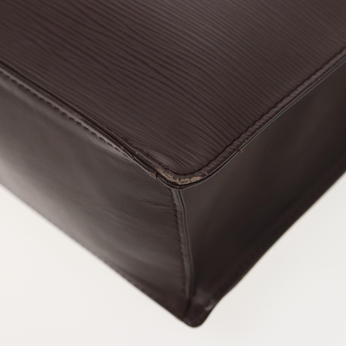 LOUIS VUITTON Epi Sac Plat Hand Bag Mocha Brown M5908D LV 78894