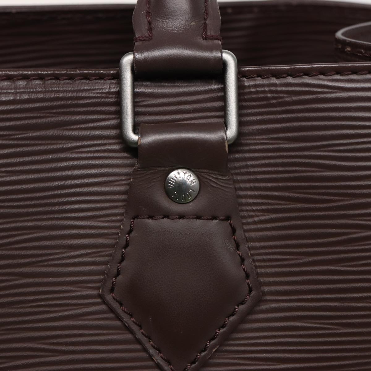 LOUIS VUITTON Epi Sac Plat Hand Bag Mocha Brown M5908D LV 78894