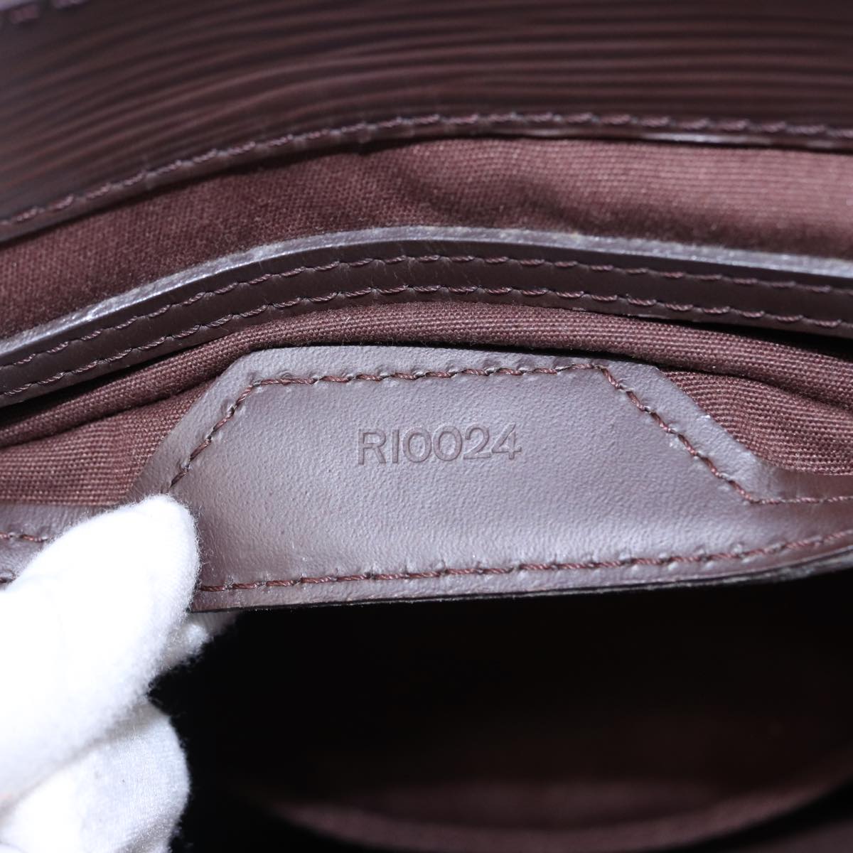 LOUIS VUITTON Epi Sac Plat Hand Bag Mocha Brown M5908D LV 78894
