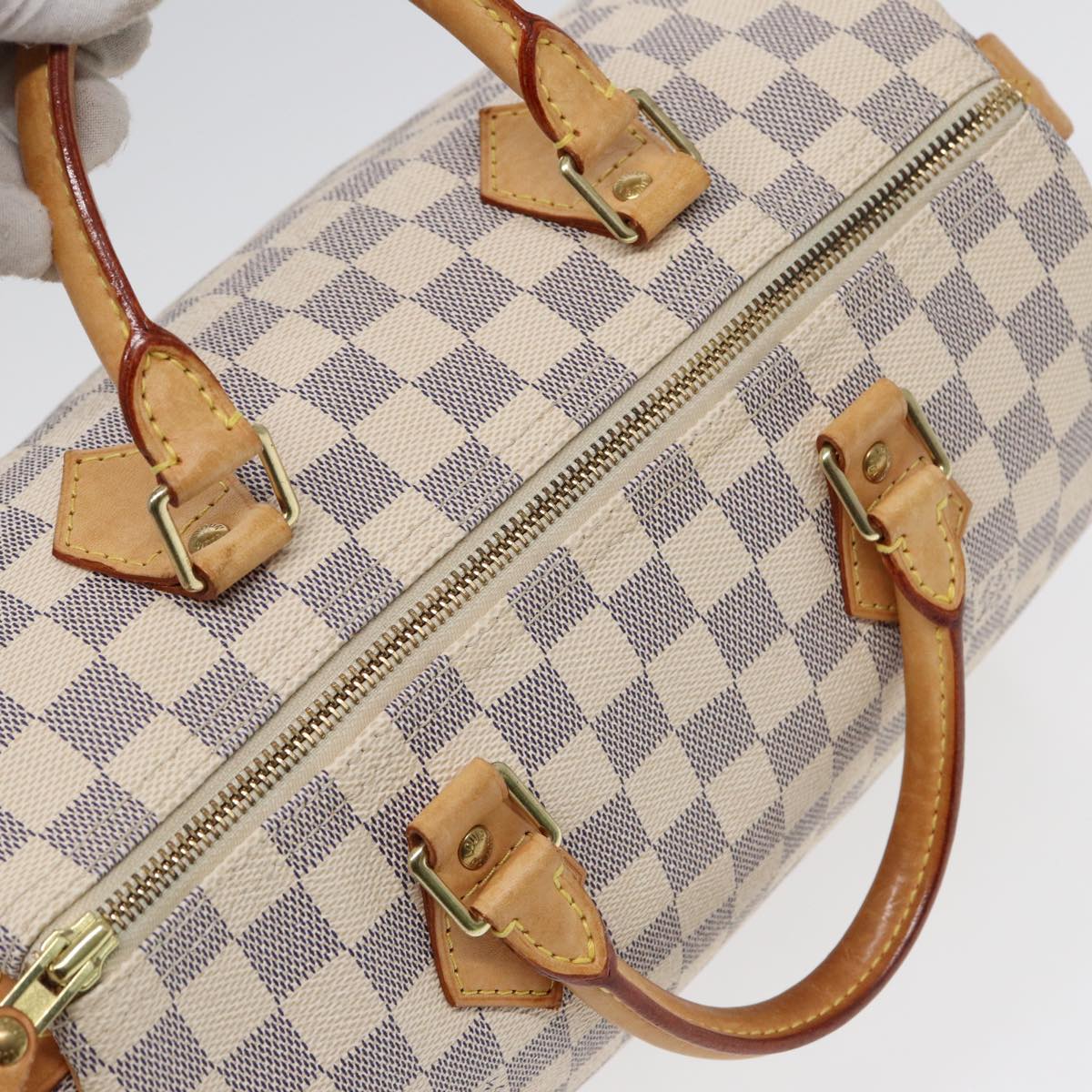 LOUIS VUITTON Damier Azur Speedy 30 Hand Bag N41533 LV 78933