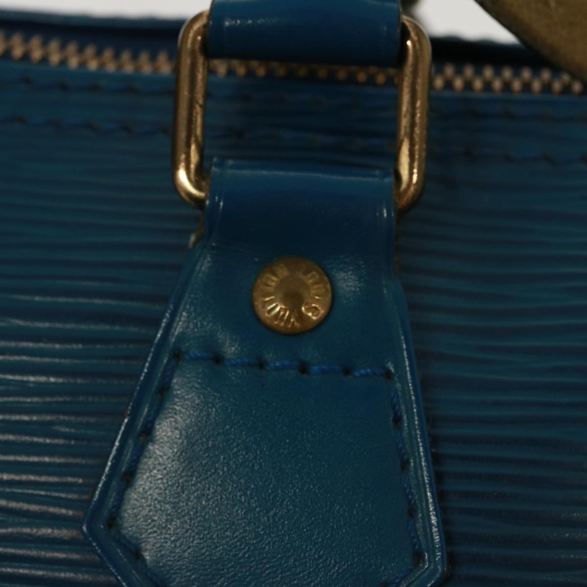 LOUIS VUITTON Epi Speedy 25 Hand Bag Toledo Blue M43015 LV 78936
