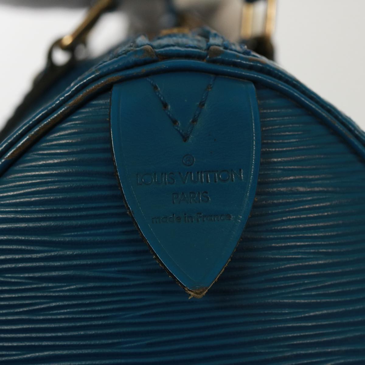LOUIS VUITTON Epi Speedy 25 Hand Bag Toledo Blue M43015 LV 78936