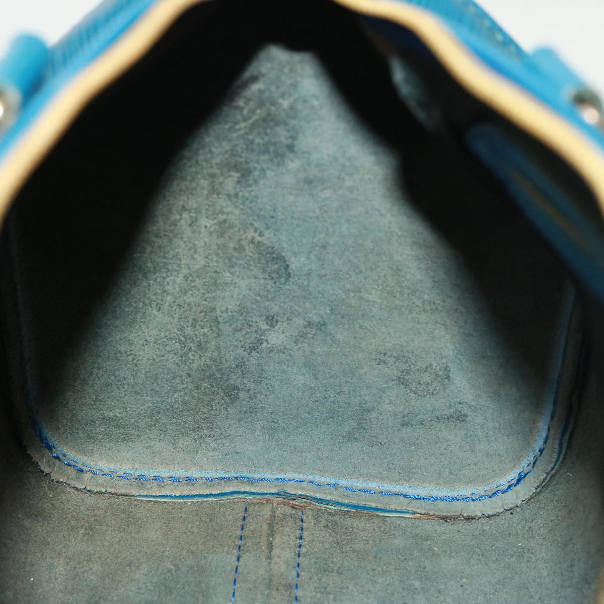 LOUIS VUITTON Epi Speedy 25 Hand Bag Toledo Blue M43015 LV 78936