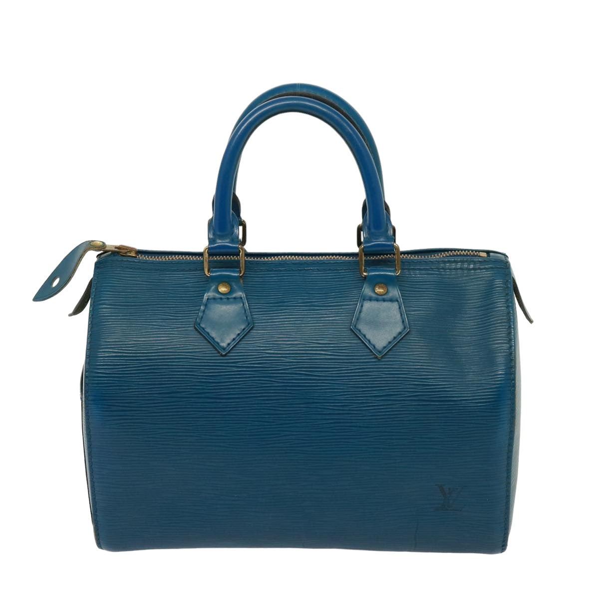 LOUIS VUITTON Epi Speedy 25 Hand Bag Toledo Blue M43015 LV 78936