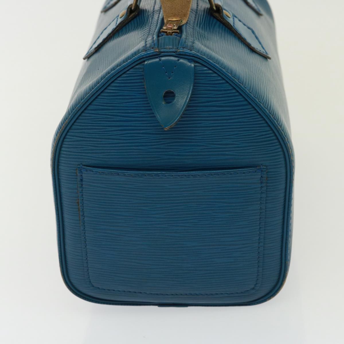 LOUIS VUITTON Epi Speedy 25 Hand Bag Toledo Blue M43015 LV 78936
