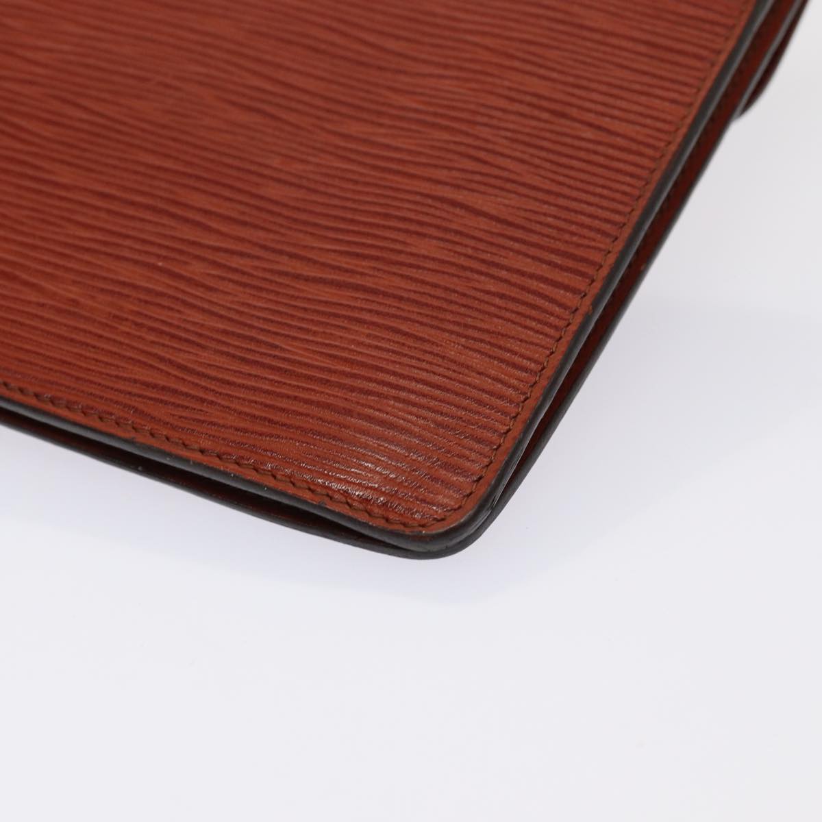 LOUIS VUITTON Epi Montaigne 23 Clutch Bag Brown M52663 LV 78947