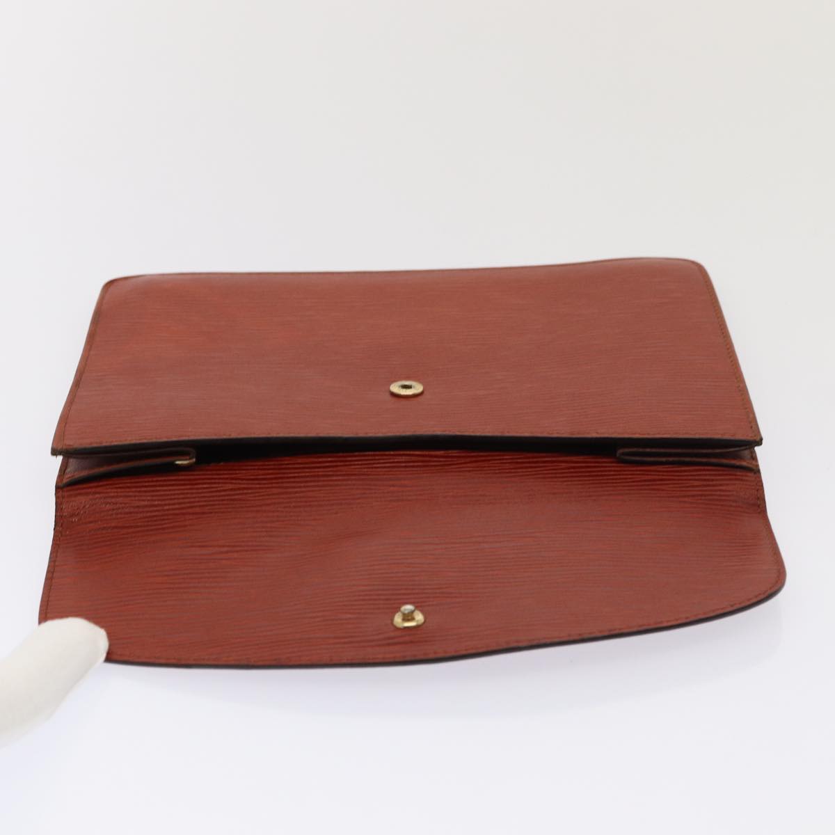 LOUIS VUITTON Epi Montaigne 23 Clutch Bag Brown M52663 LV 78947