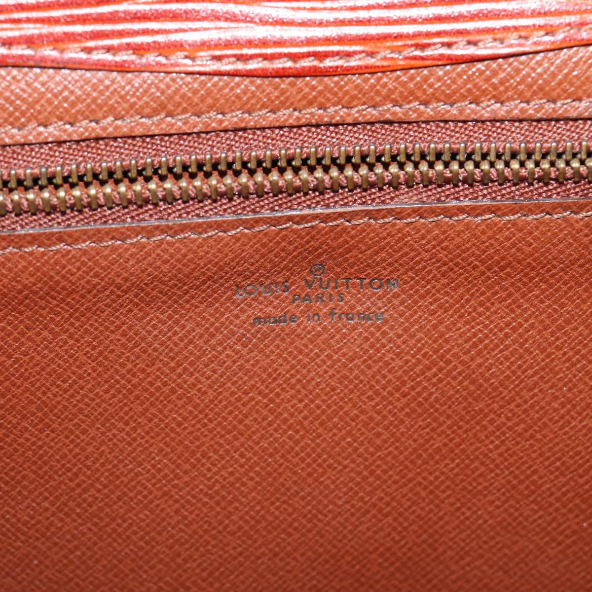 LOUIS VUITTON Epi Montaigne 23 Clutch Bag Brown M52663 LV 78947
