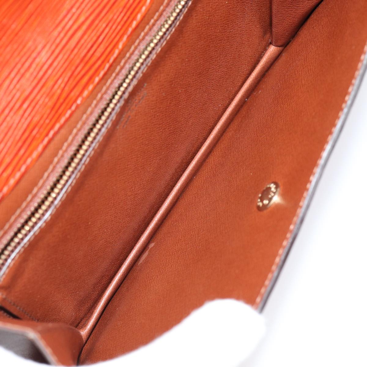 LOUIS VUITTON Epi Montaigne 23 Clutch Bag Brown M52663 LV 78947