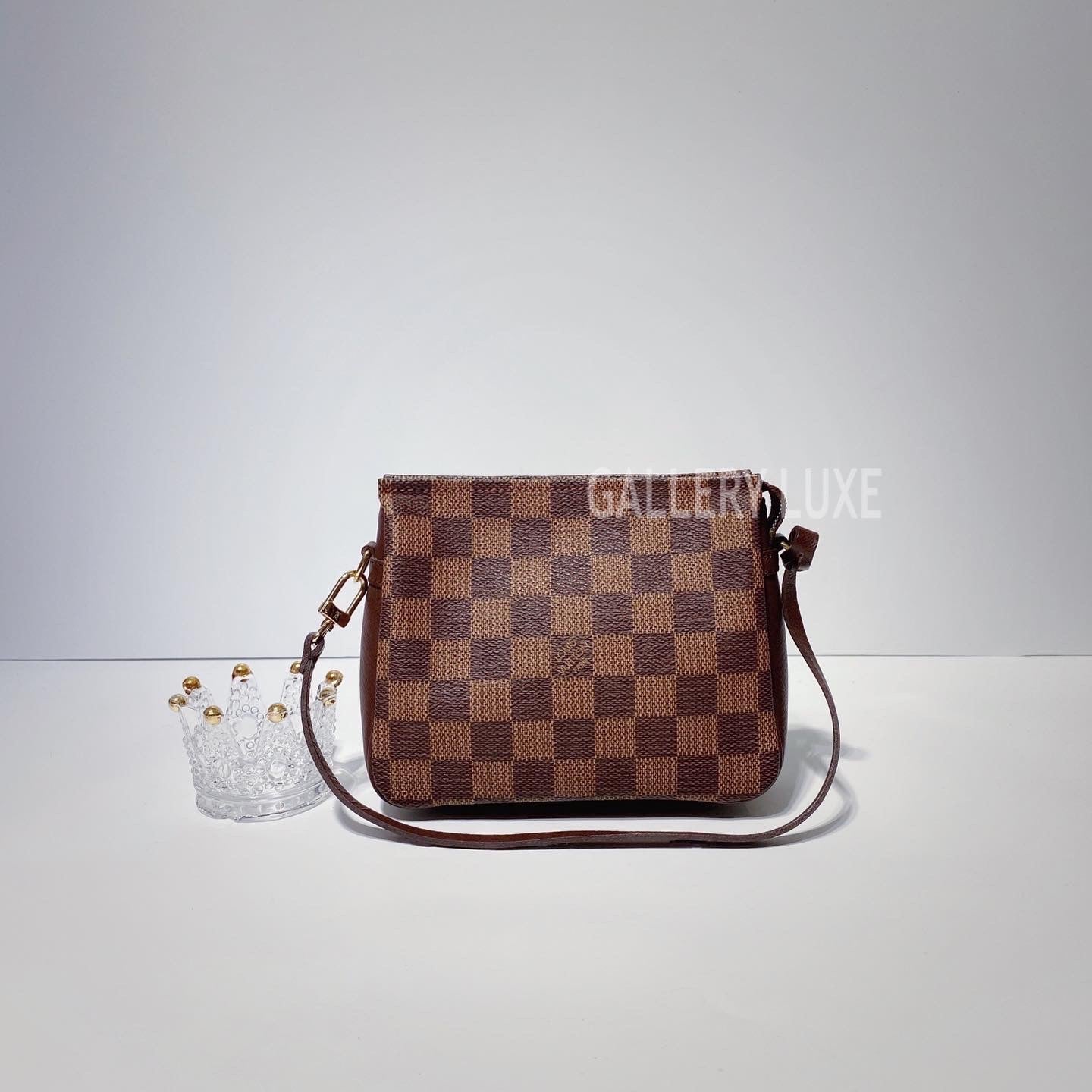 No.3366-Louis Vuitton Damier Ebene Trousse Pochette
