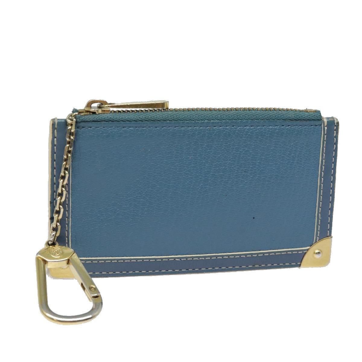 LOUIS VUITTON Suhari Pochette Cles Coin Purse Blue M91825 LV 78957