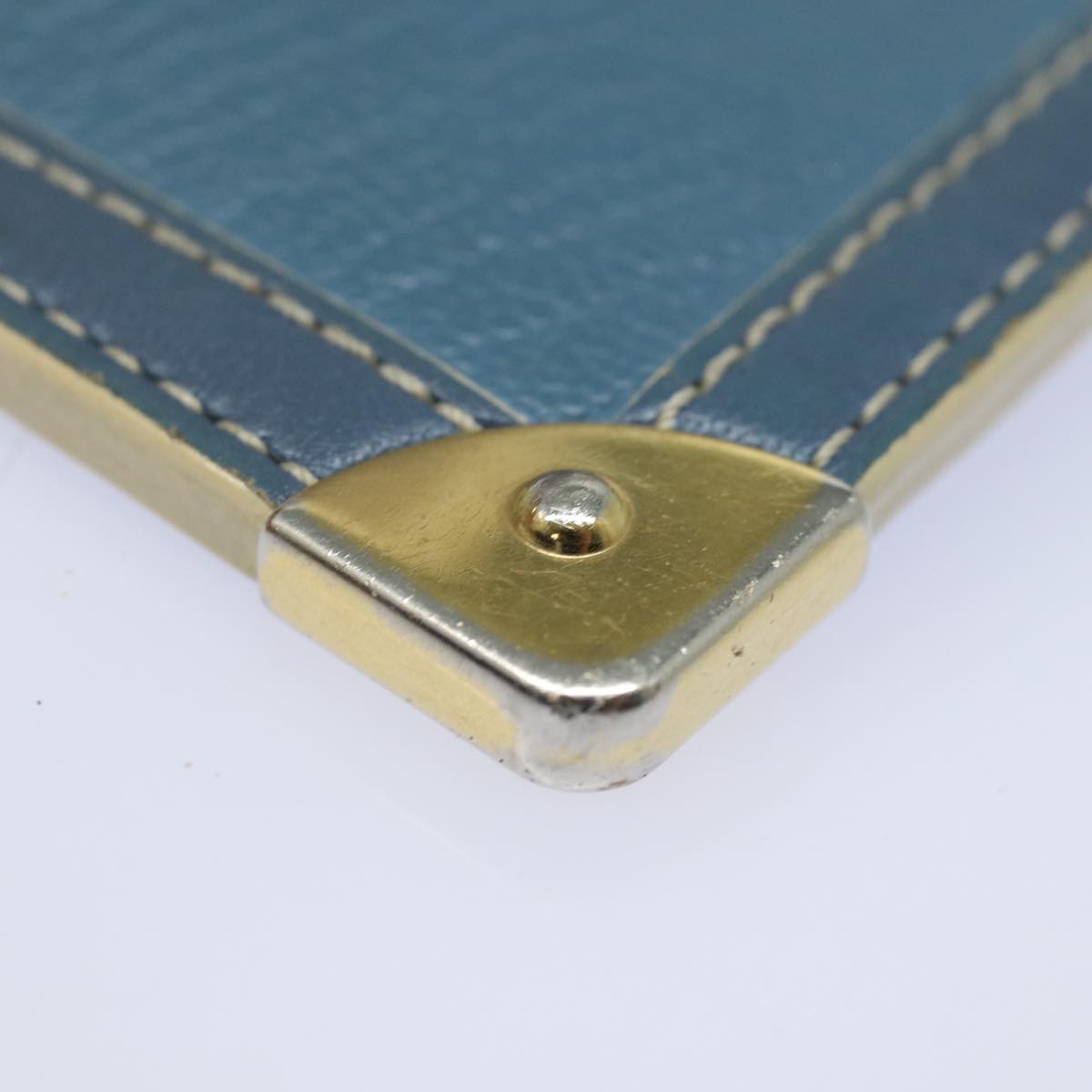 LOUIS VUITTON Suhari Pochette Cles Coin Purse Blue M91825 LV 78957
