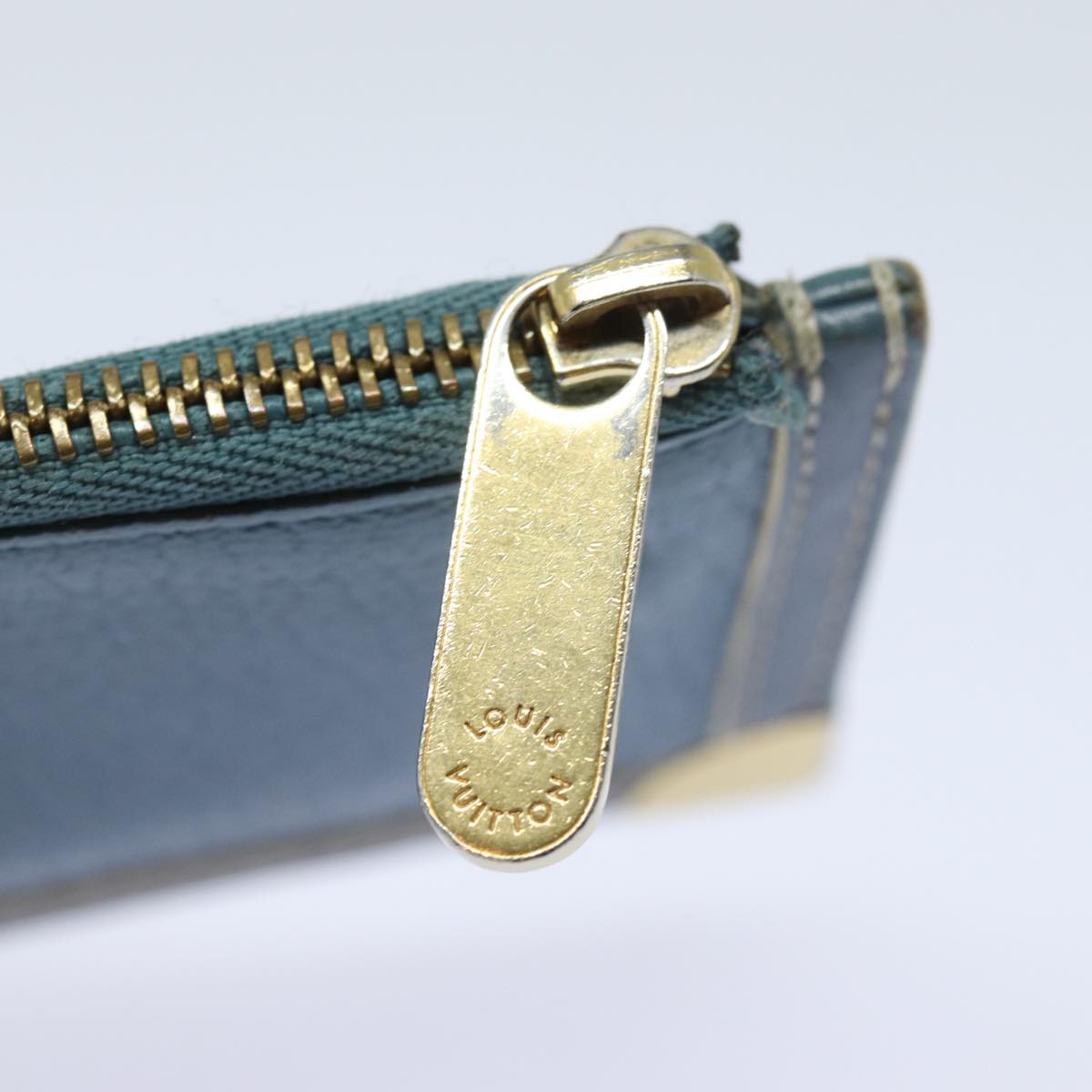 LOUIS VUITTON Suhari Pochette Cles Coin Purse Blue M91825 LV 78957
