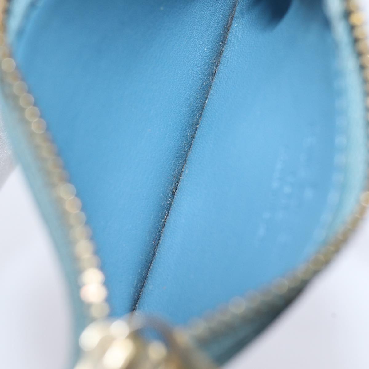 LOUIS VUITTON Suhari Pochette Cles Coin Purse Blue M91825 LV 78957