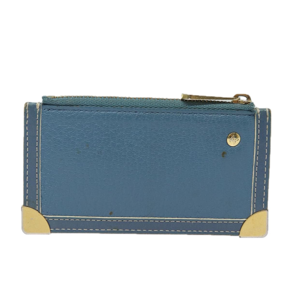 LOUIS VUITTON Suhari Pochette Cles Coin Purse Blue M91825 LV 78957