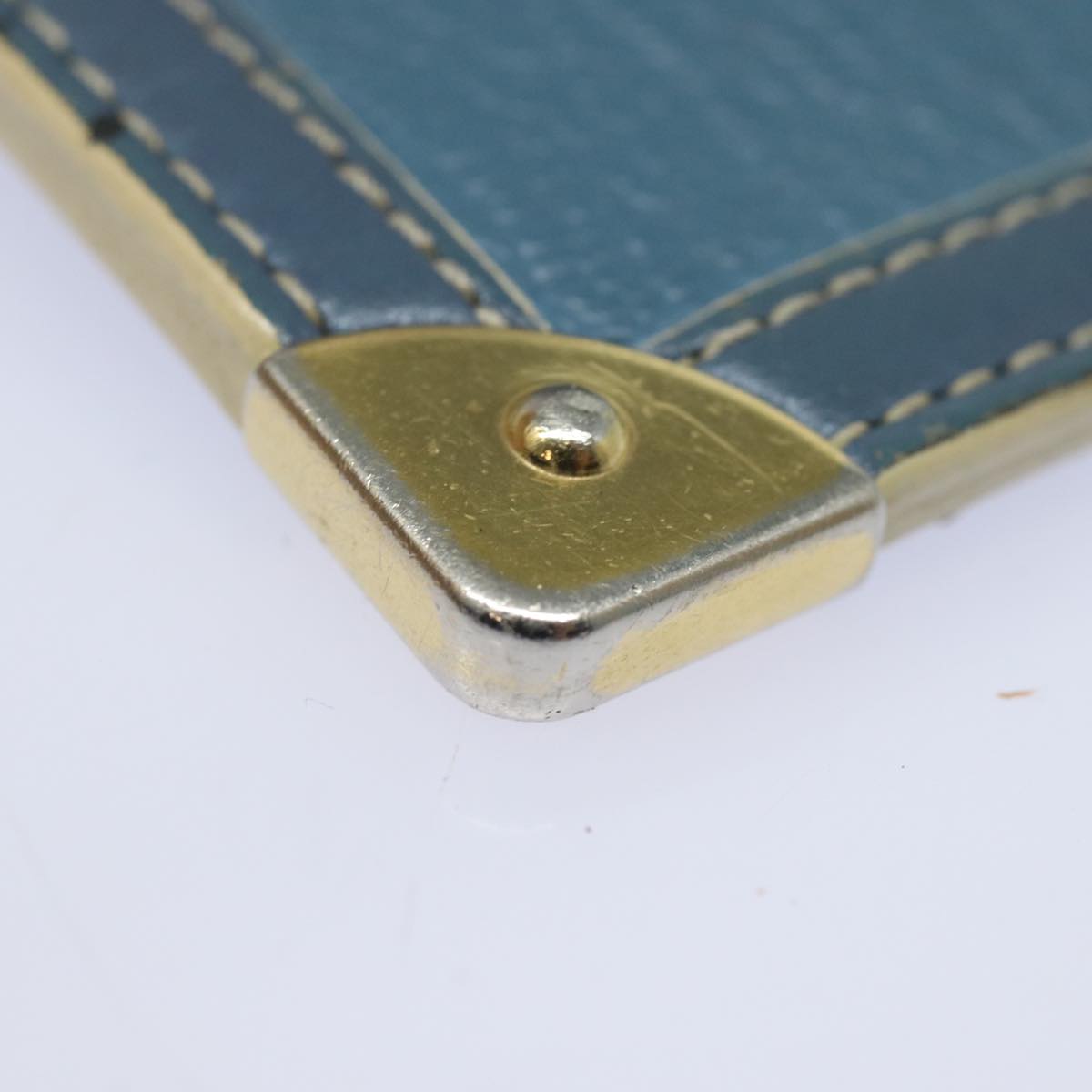 LOUIS VUITTON Suhari Pochette Cles Coin Purse Blue M91825 LV 78957