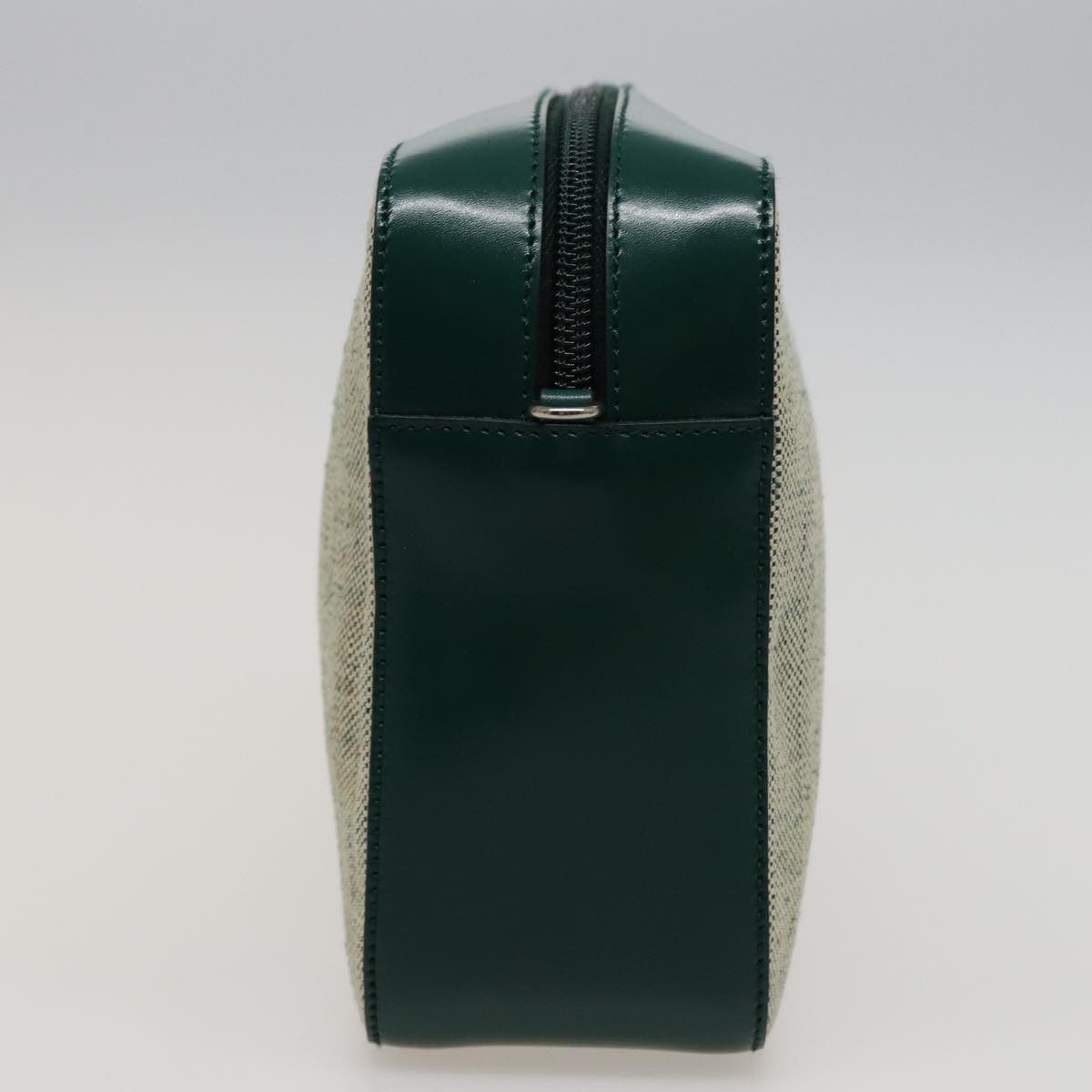 Luxury PradaShoulder Bag Canvas Leather Green 78960