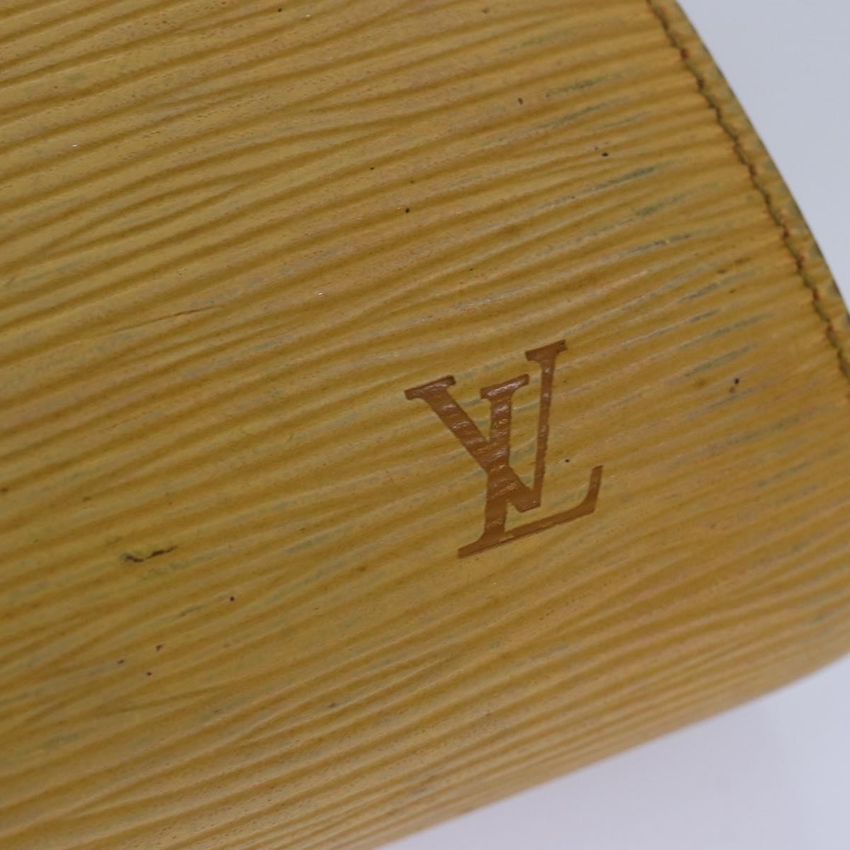 LOUIS VUITTON Epi Dauphine PM Pouch Yellow M48449 LV 78968