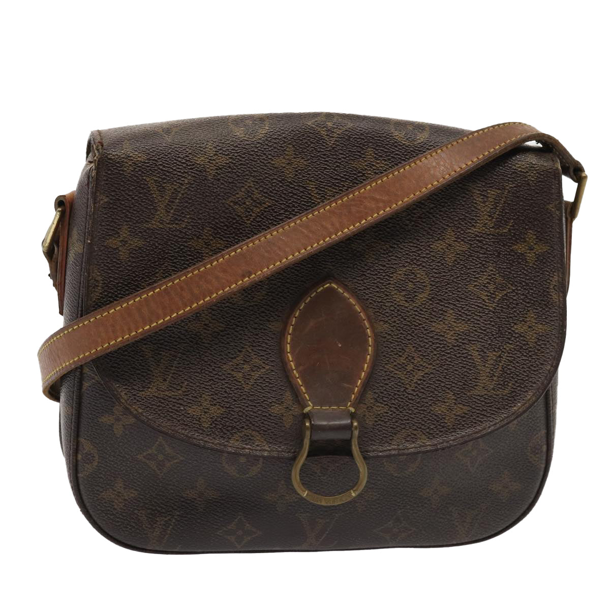 LOUIS VUITTON Monogram Saint Cloud GM Shoulder Bag M51242 LV 78995