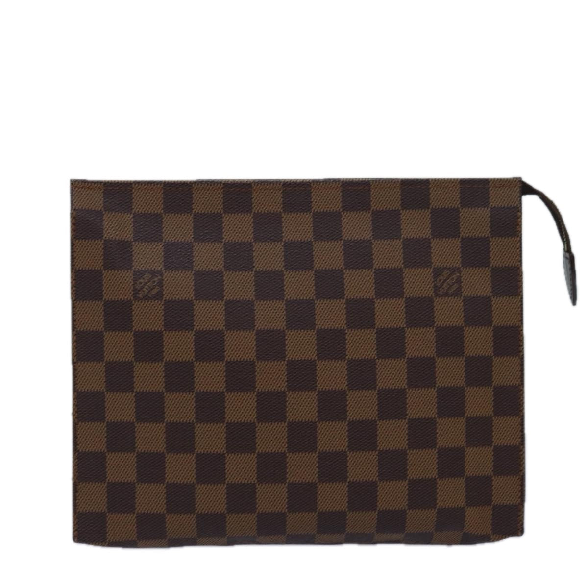 LOUIS VUITTON Damier Ebene Poche Toilette 26 Pouch N47543 LV 78996