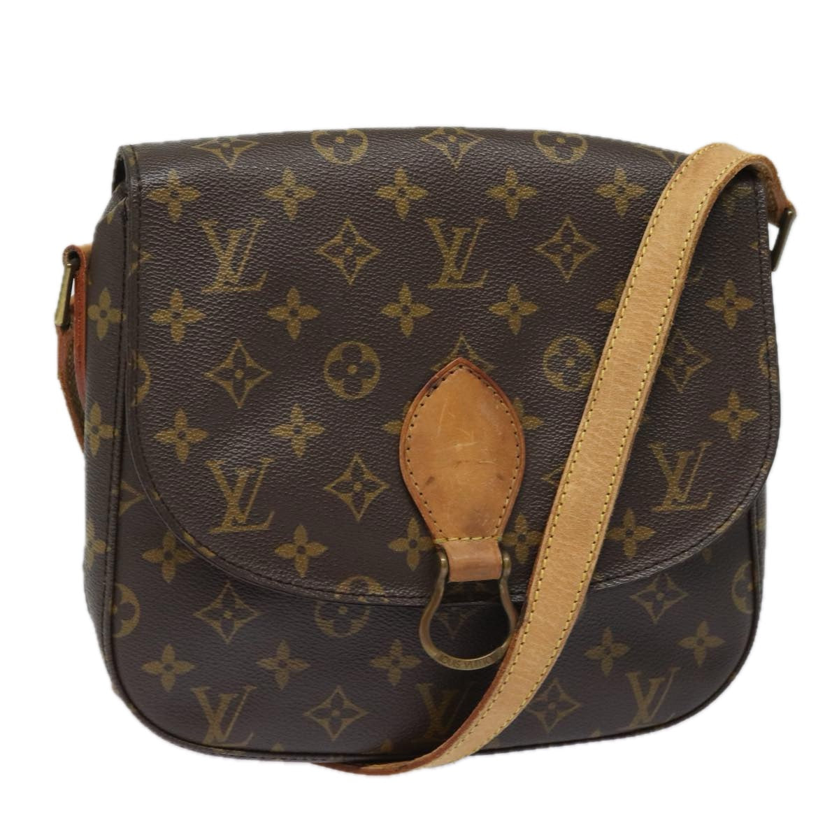 LOUIS VUITTON Monogram Saint Cloud GM Shoulder Bag M51242 LV 78998