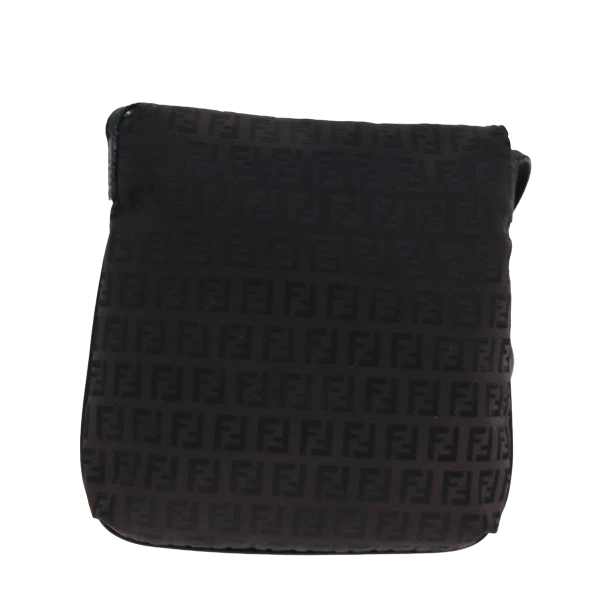 Luxury Fendi Zucchino Canvas Shoulder Bag Black79112