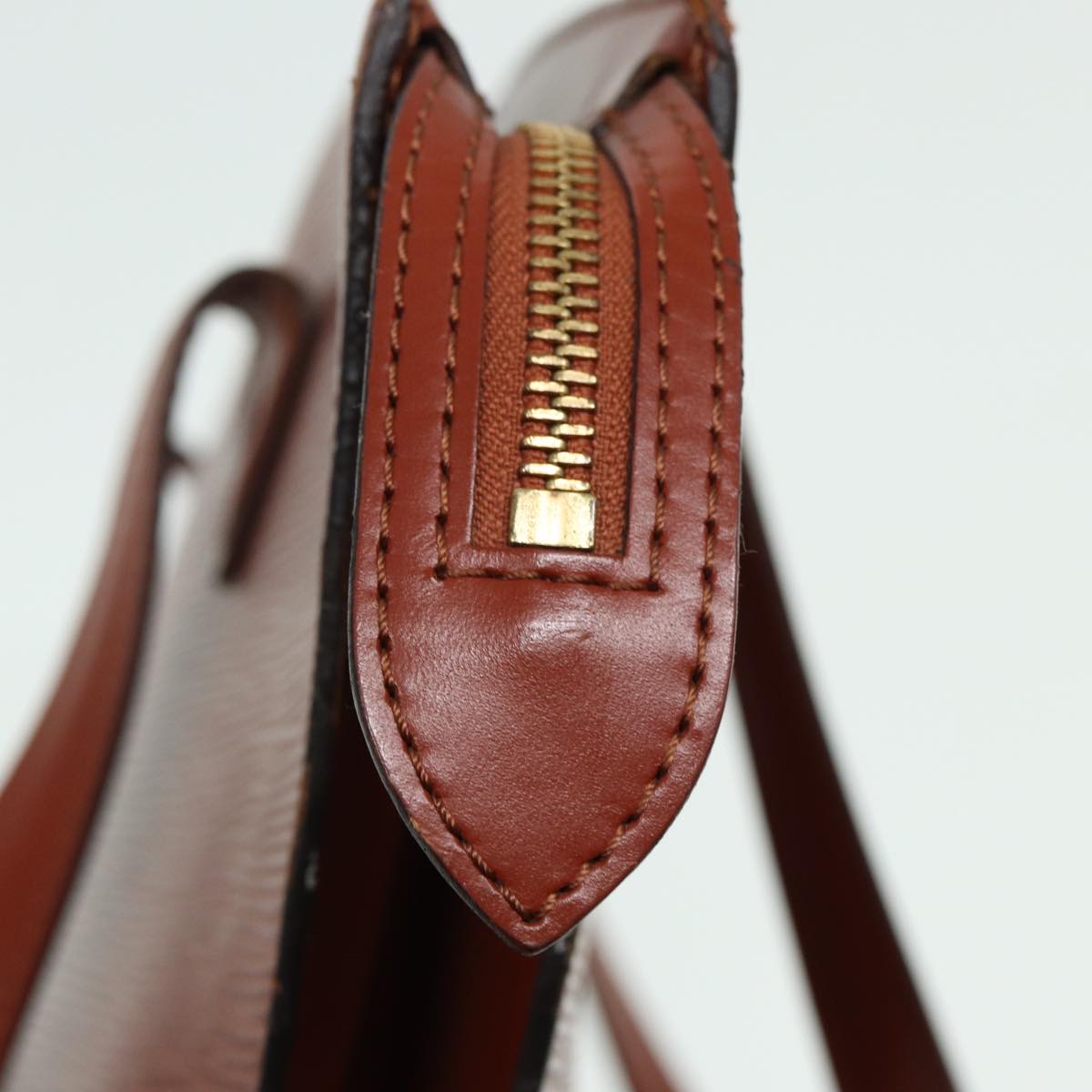 LOUIS VUITTON Epi Saint Jacques Hand Bag Brown M52263 LV 79124