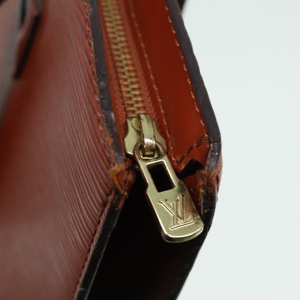 LOUIS VUITTON Epi Saint Jacques Hand Bag Brown M52263 LV 79124