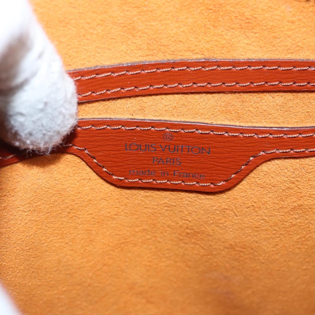 LOUIS VUITTON Epi Saint Jacques Hand Bag Brown M52263 LV 79124