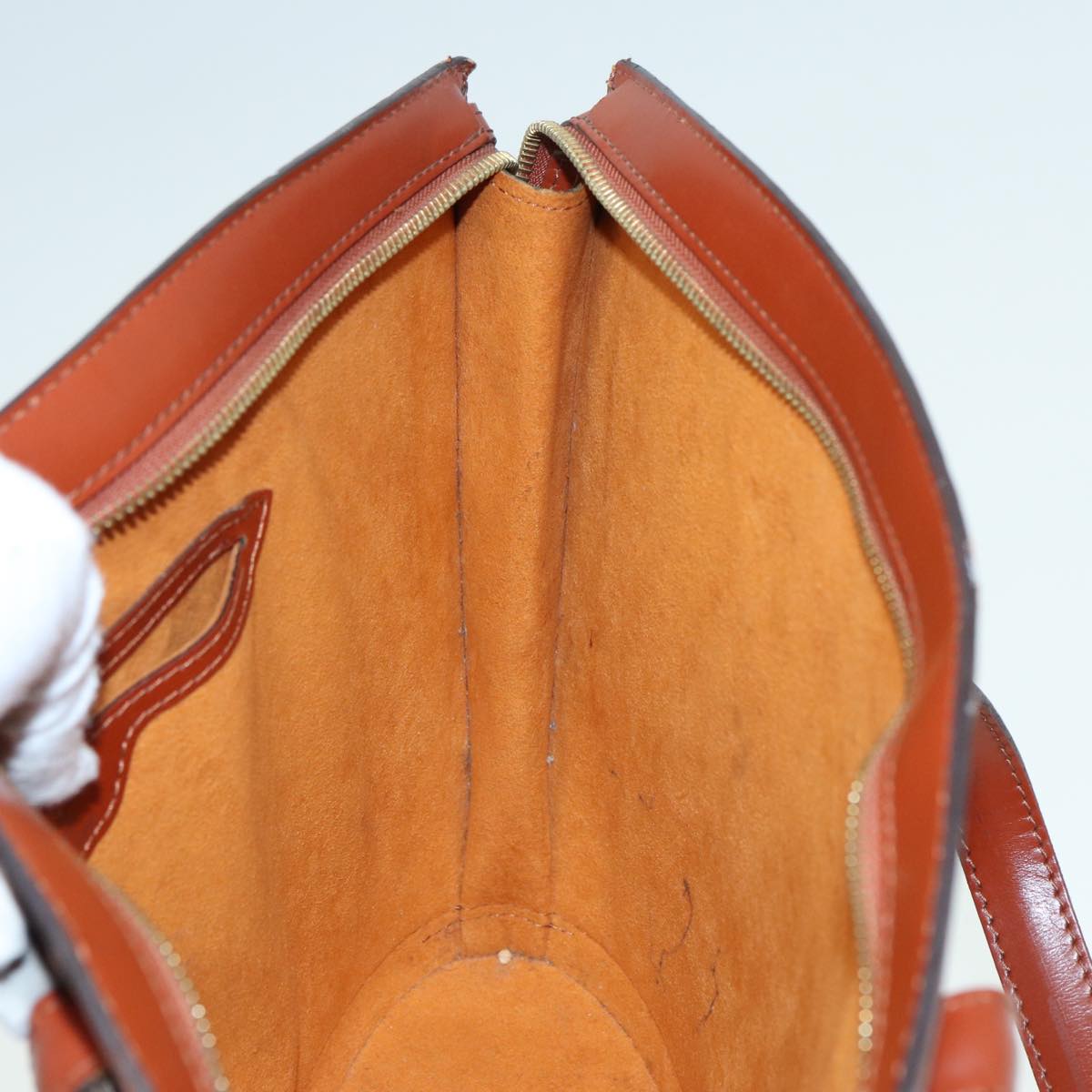 LOUIS VUITTON Epi Saint Jacques Hand Bag Brown M52263 LV 79124