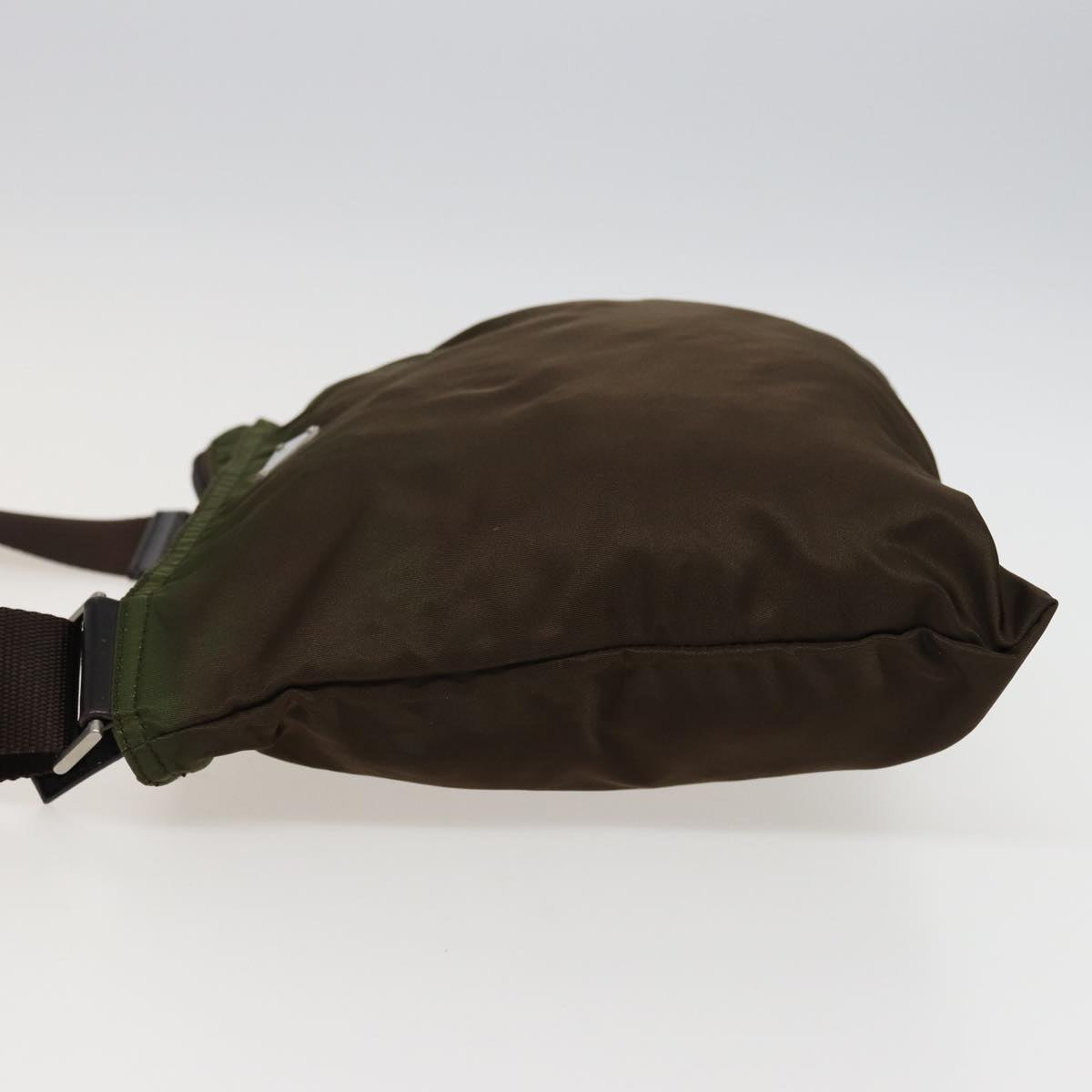 Luxury PradaShoulder Bag Nylon Khaki Brown 79144