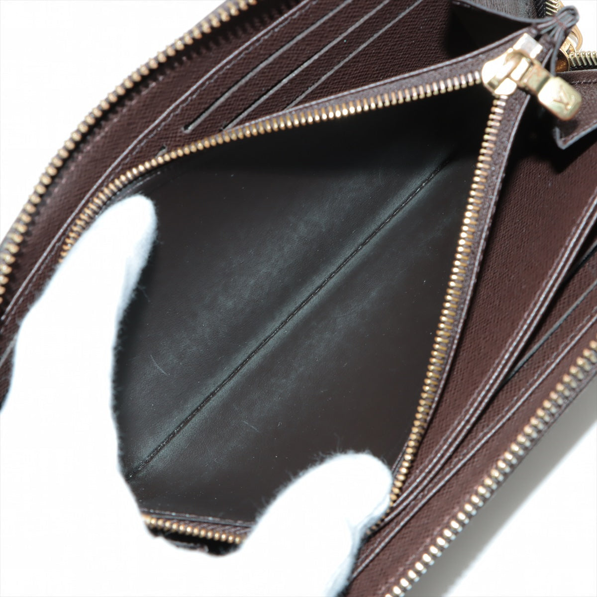 Louis Vuitton Damier Zippie Wallet N41661 Brown Round Zip Wallet
