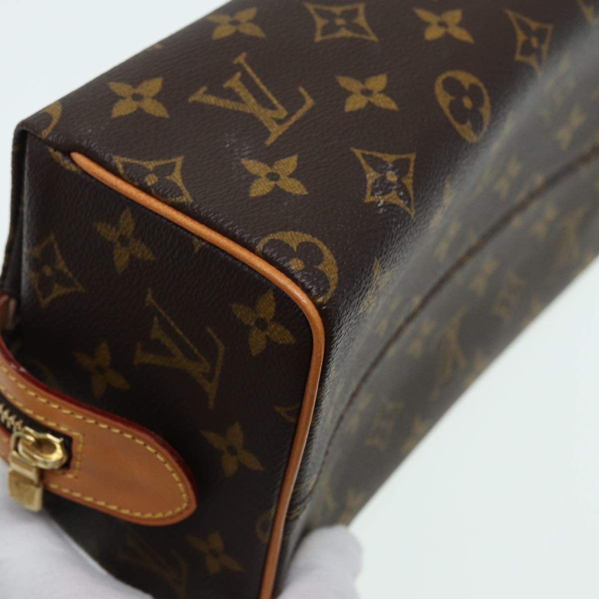 LOUIS VUITTON Monogram Trousse Patte Pression Cosmetic Pouch M47636 79342