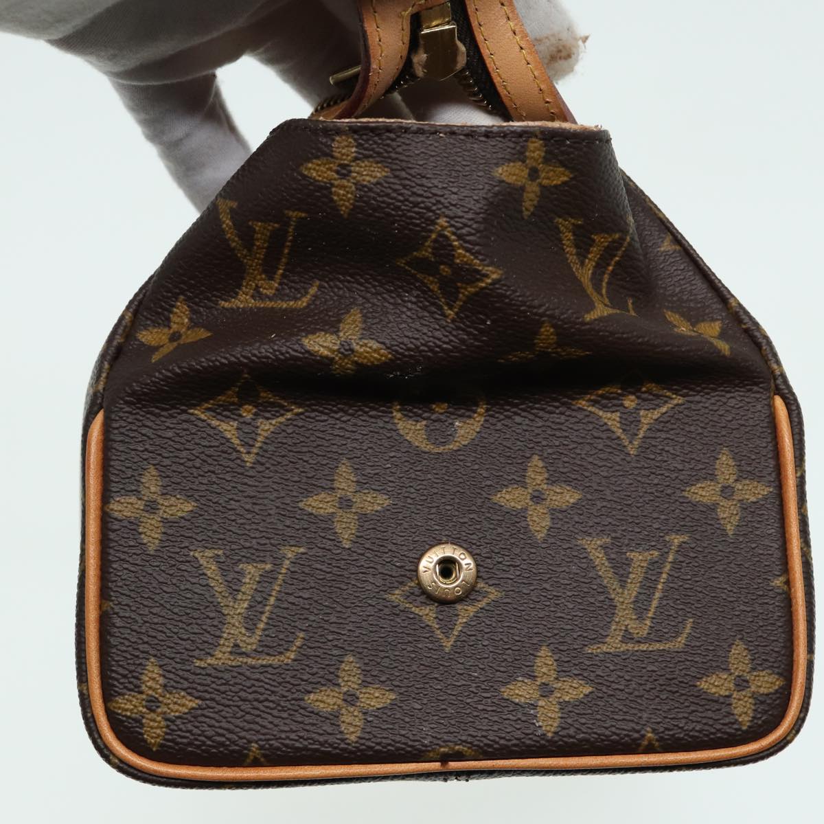 LOUIS VUITTON Monogram Trousse Patte Pression Cosmetic Pouch M47636 79342