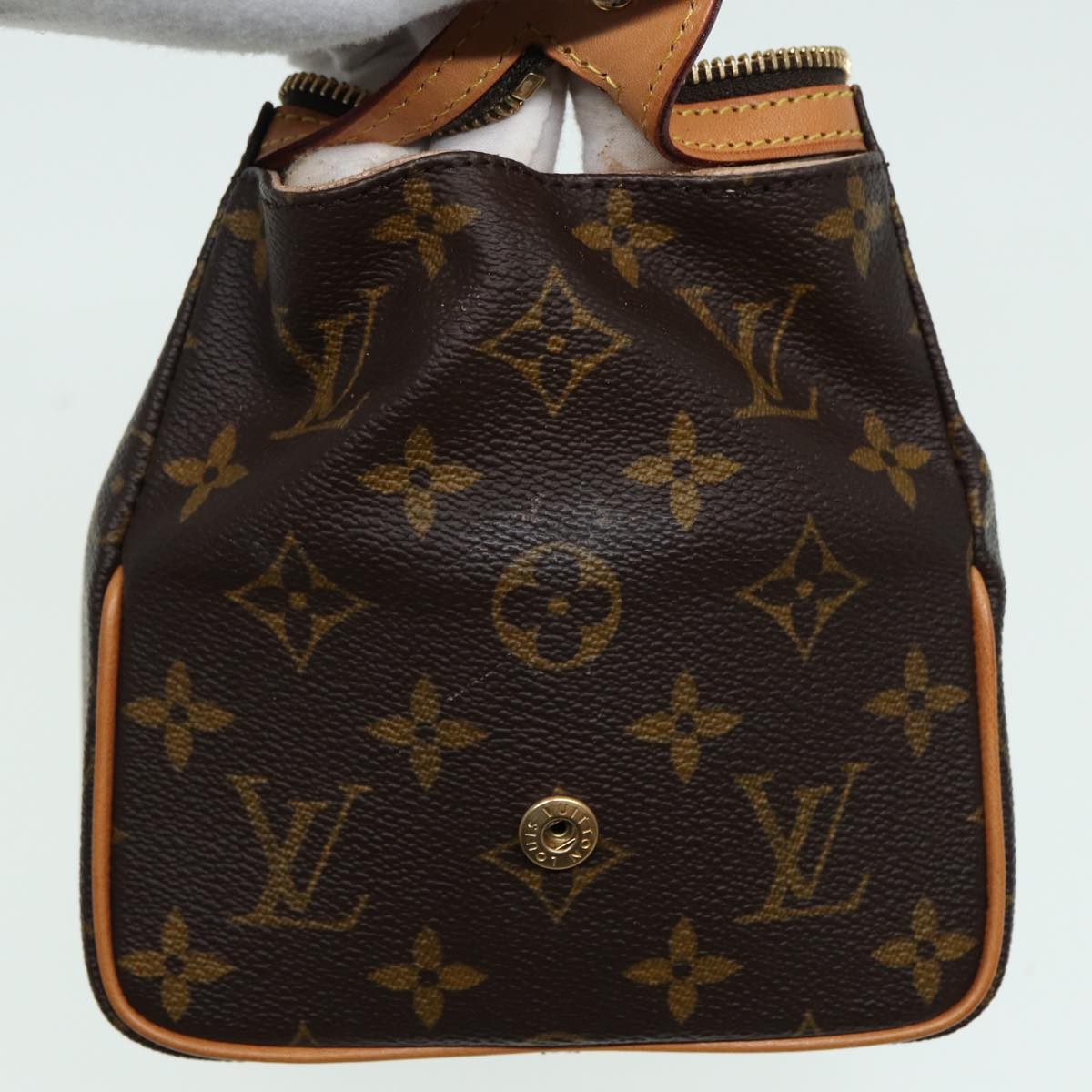 LOUIS VUITTON Monogram Trousse Patte Pression Cosmetic Pouch M47636 79342