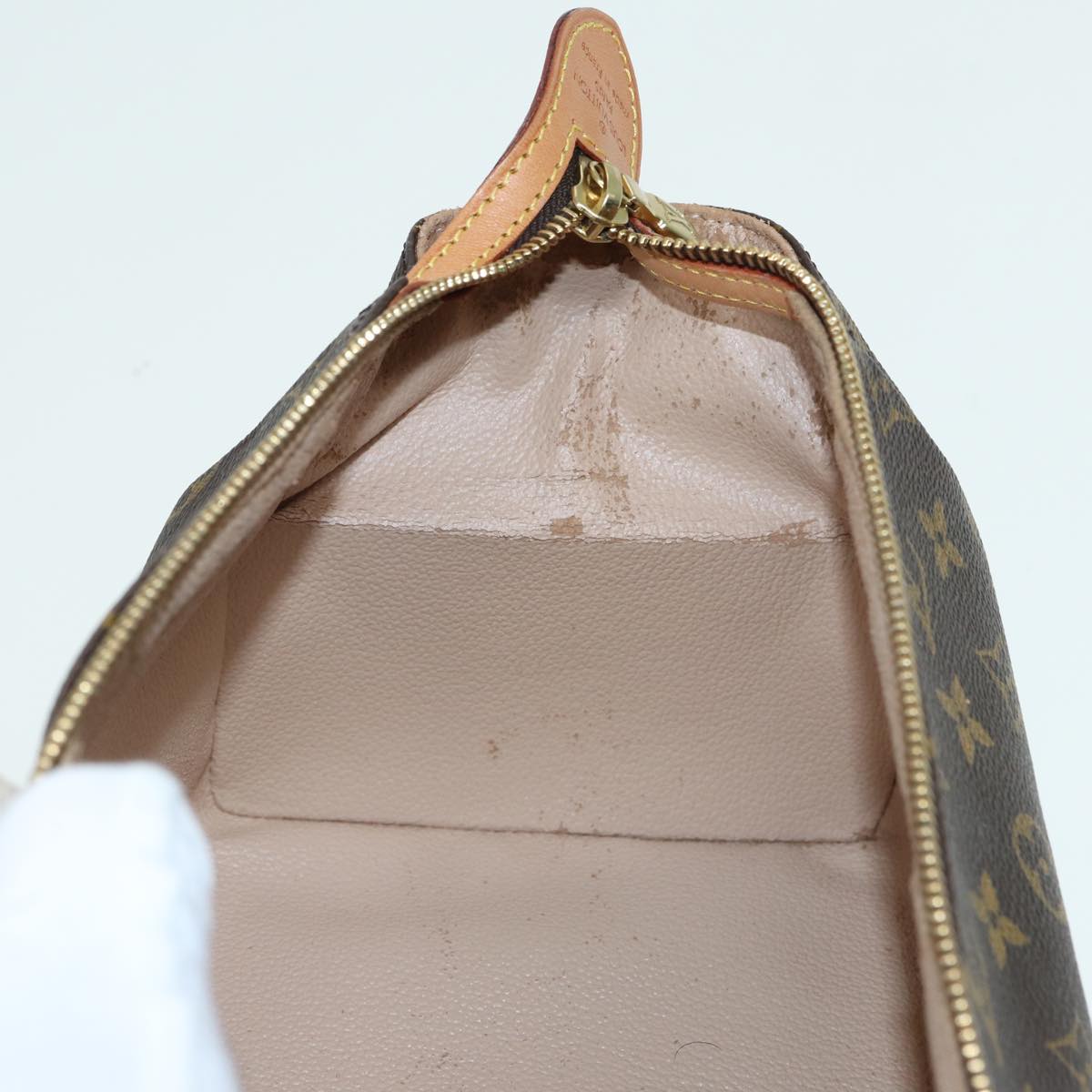 LOUIS VUITTON Monogram Trousse Patte Pression Cosmetic Pouch M47636 79342