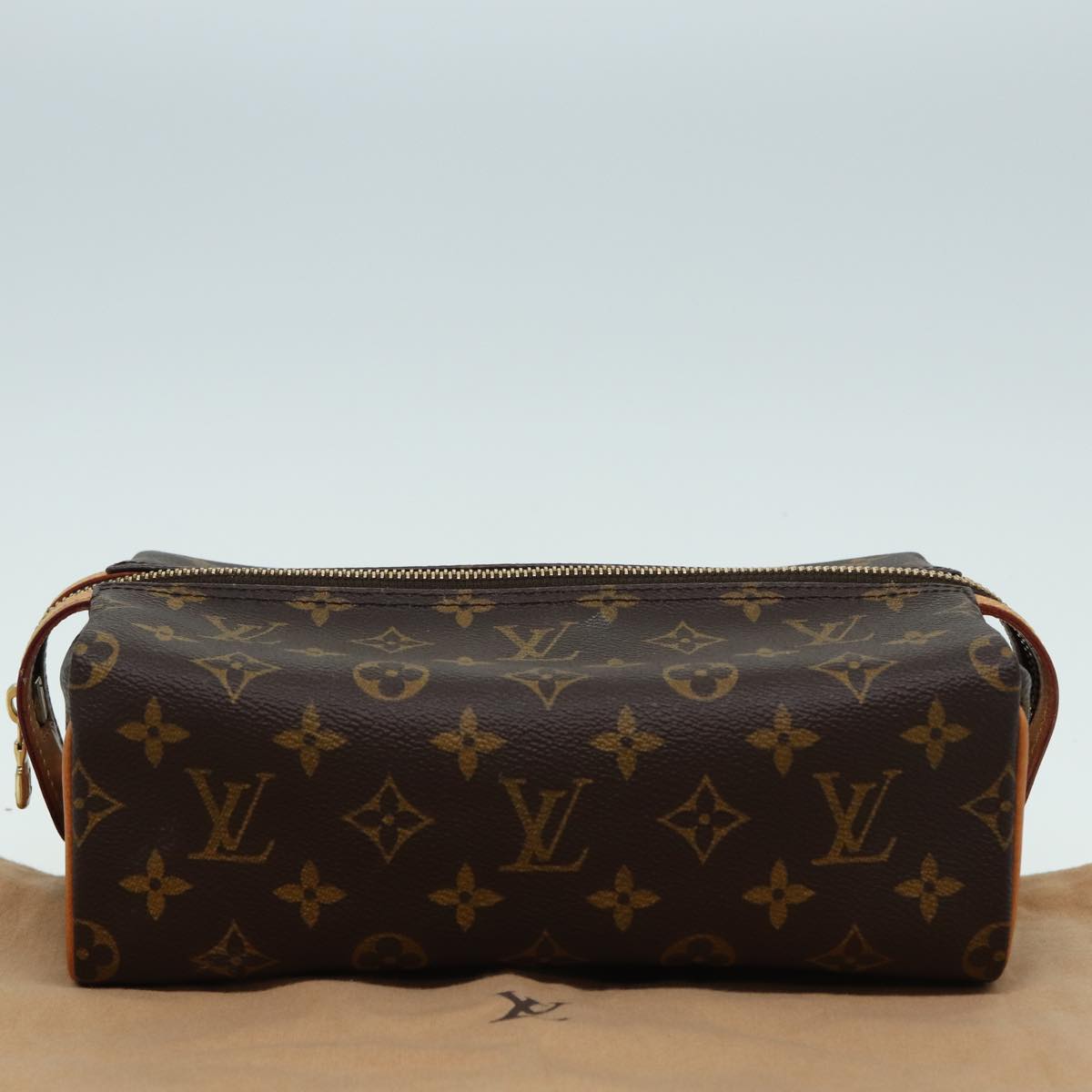 LOUIS VUITTON Monogram Trousse Patte Pression Cosmetic Pouch M47636 79342