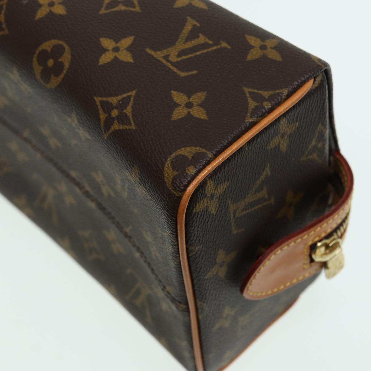LOUIS VUITTON Monogram Trousse Patte Pression Cosmetic Pouch M47636 79342